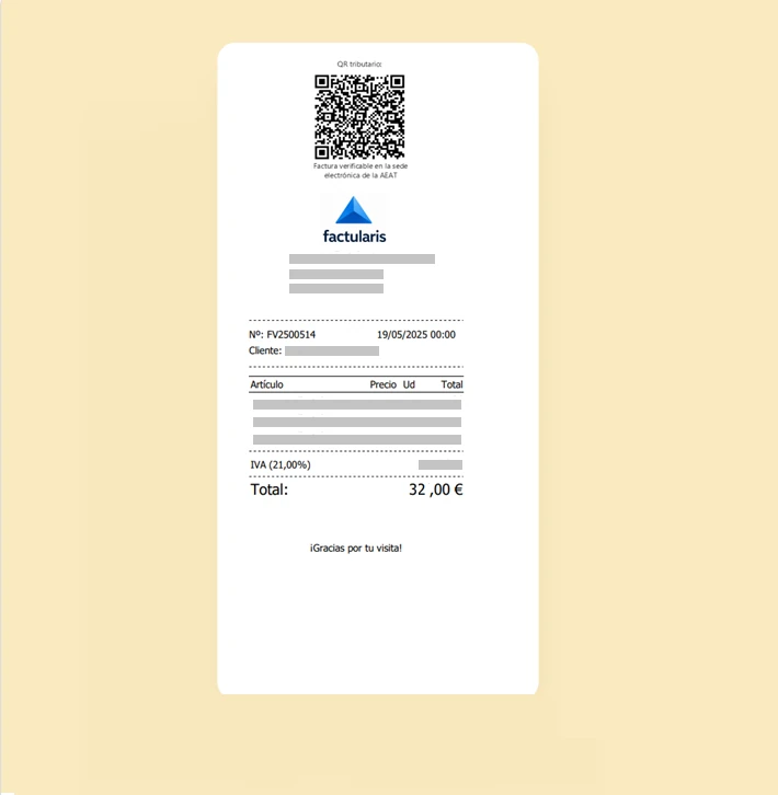 Módulo para crear e imprimir tickets