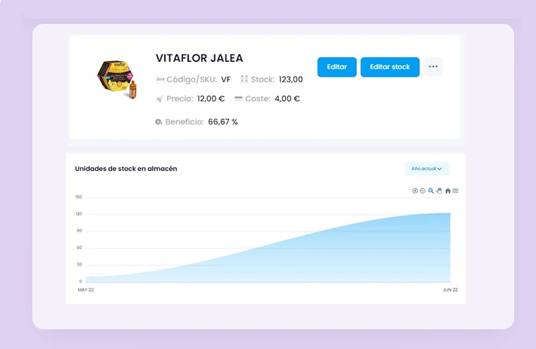 Módulo para gestionar stock